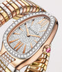 Mixed Gold and Diamond Serpenti Tubogas Infinity Watch 35mm