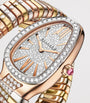 Mixed Gold and Diamond Serpenti Tubogas Infinity Watch 35mm