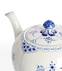 Blue Fluted Half Lace Teapot (1L)