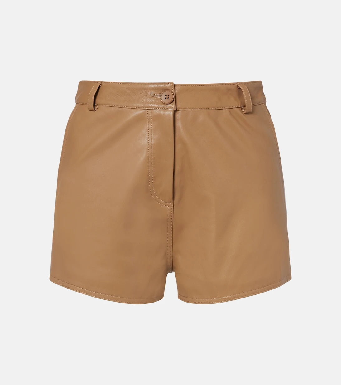 Nour Hammour - Leontine leather shorts
