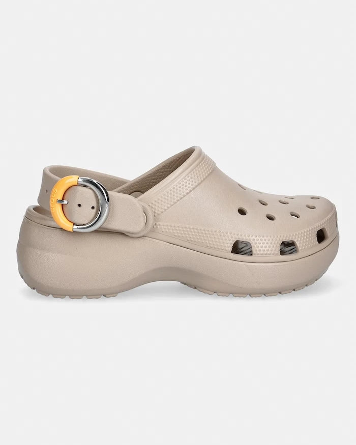 Crocs Platform Toka Detaylı Classic Platform Buckle Clog Kadın Terliği