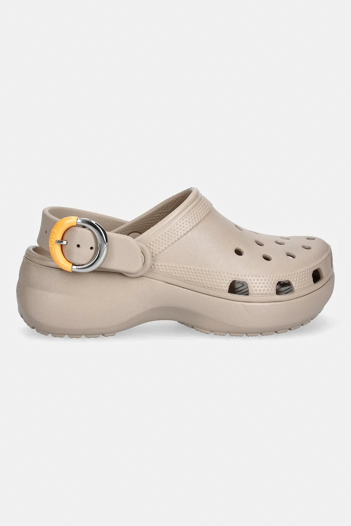 Crocs Platform Toka Detaylı Classic Platform Buckle Clog Kadın Terliği