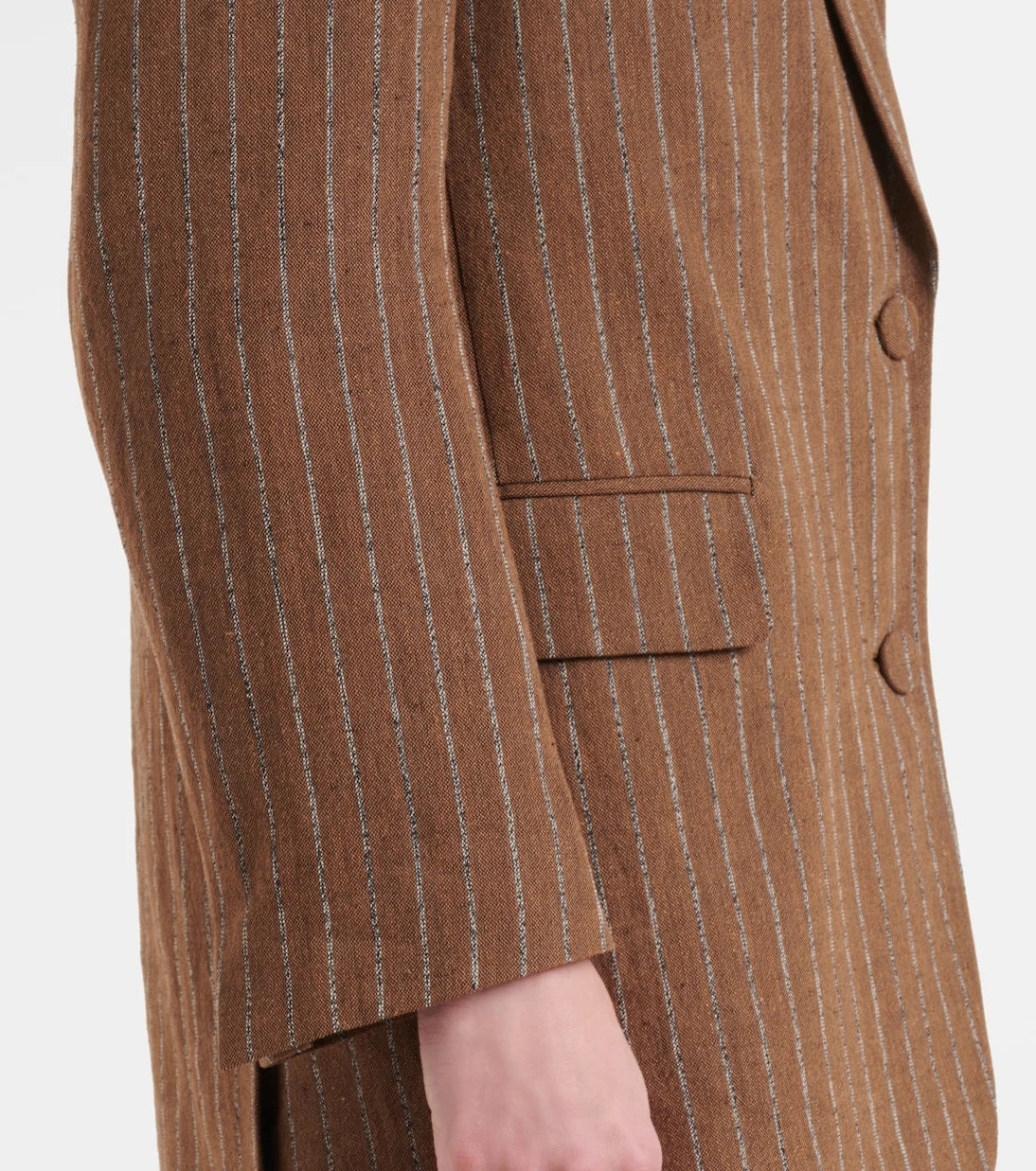 Dries Van Noten - Striped linen-blend blazer