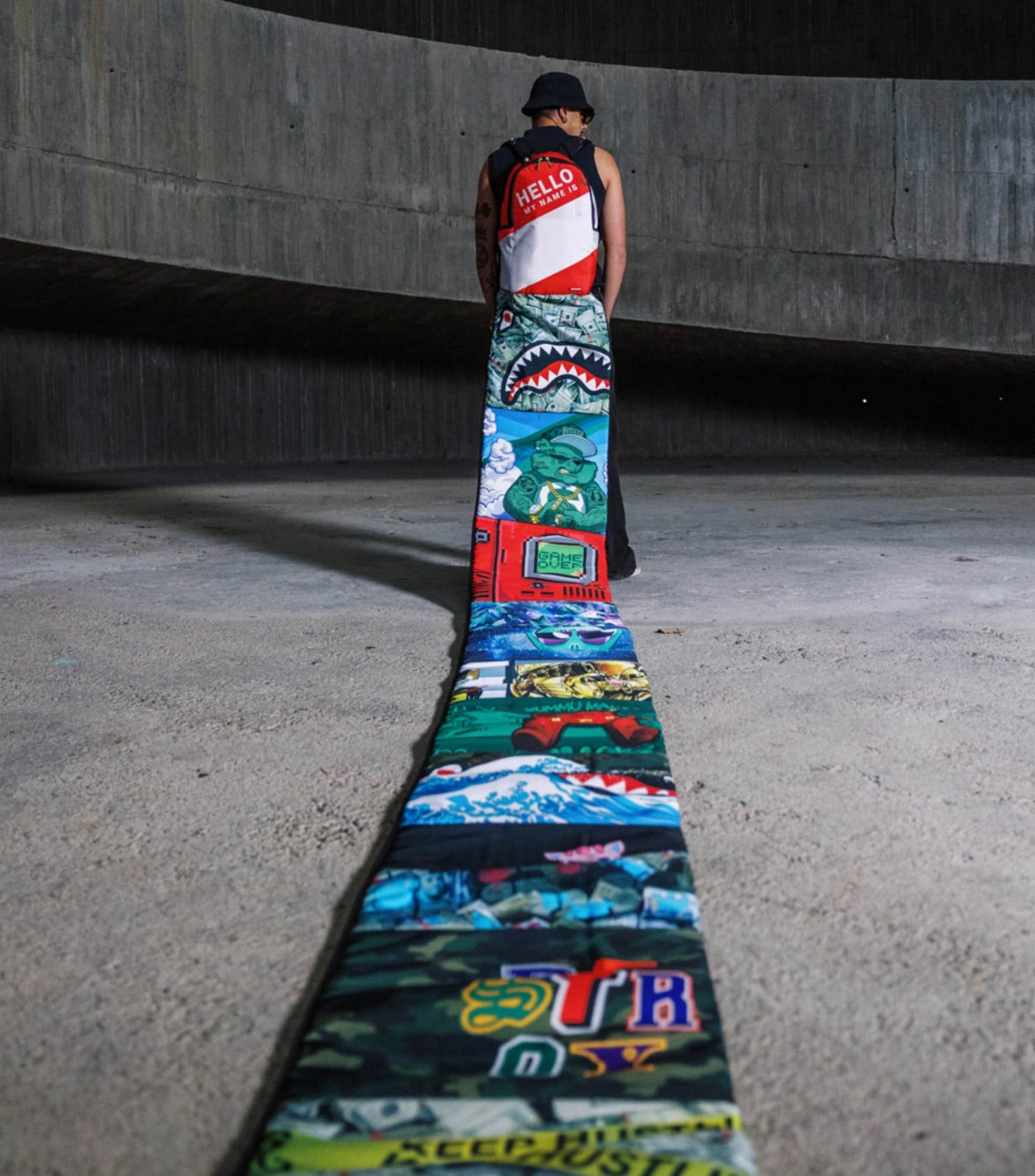 The Scroll of 15 Years Backpack BLACK