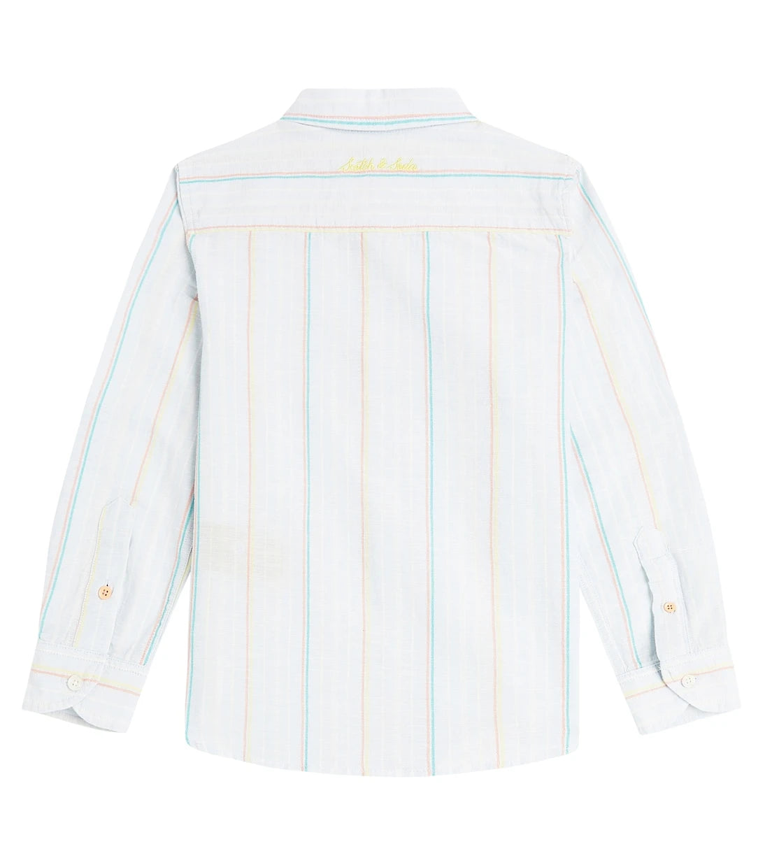Scotch & Soda Kids - Striped cotton-blend shirt