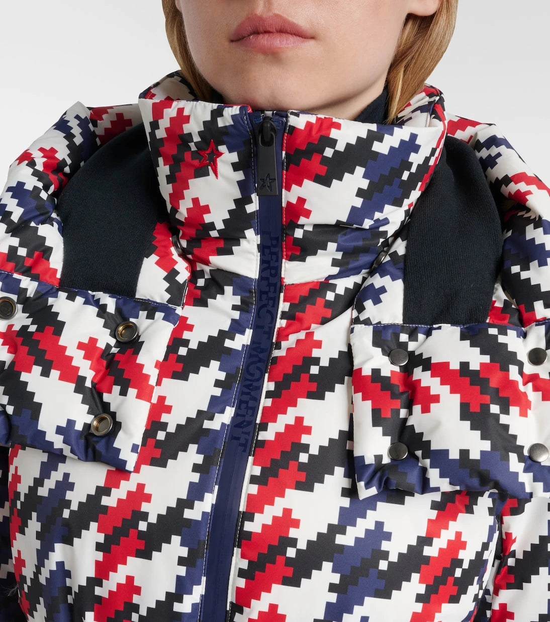 Perfect Moment - Candice houndstooth down ski jacket