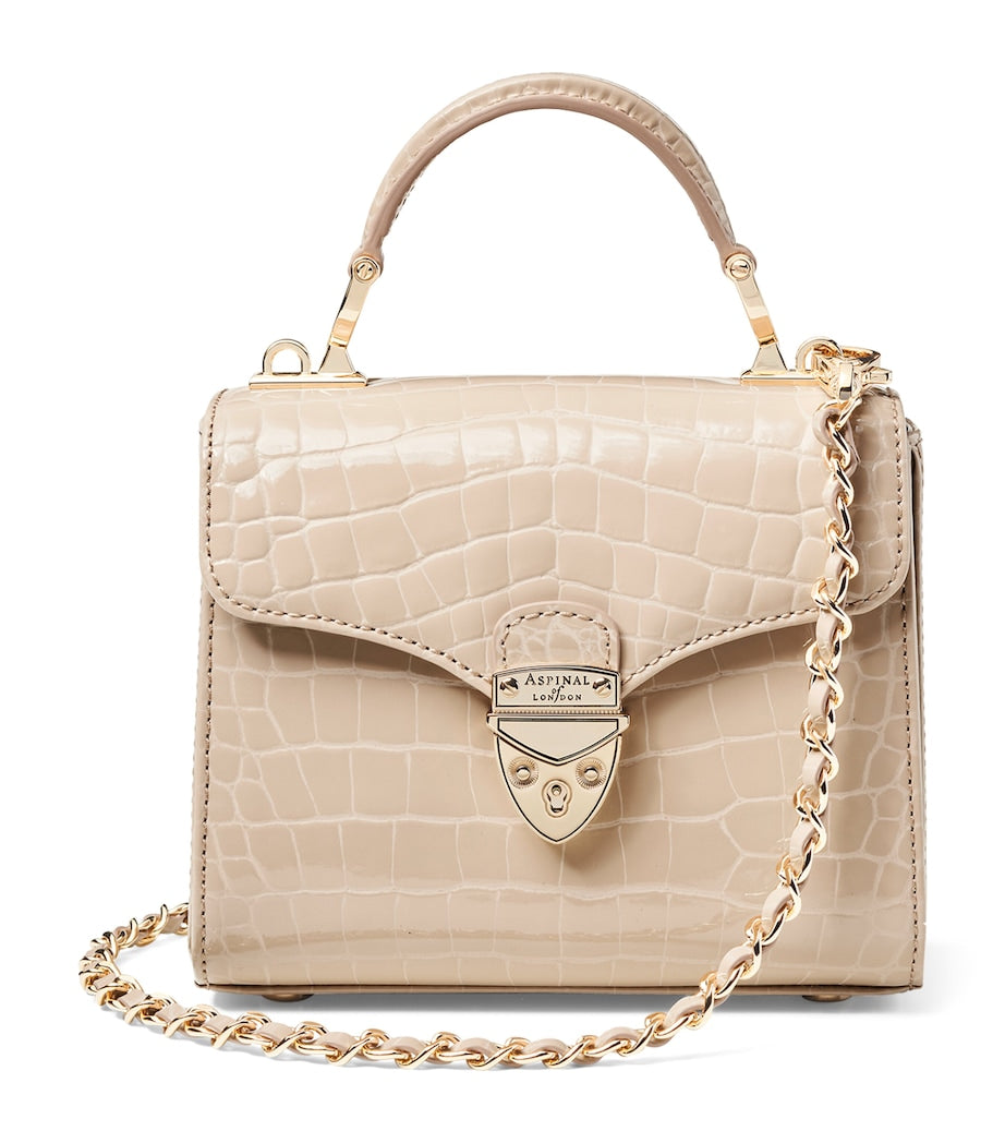 Aspinal Of London Neutral Mini Mayfair Top-Handle Bag