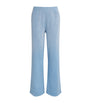 Blue French Terry Low-Rise Sweatpants