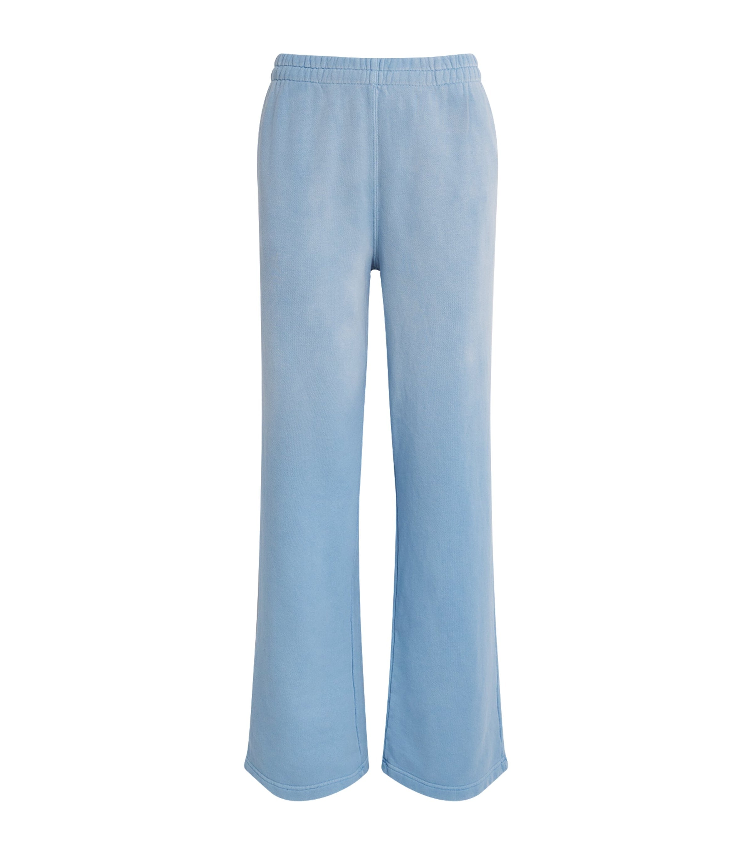 Blue French Terry Low-Rise Sweatpants
