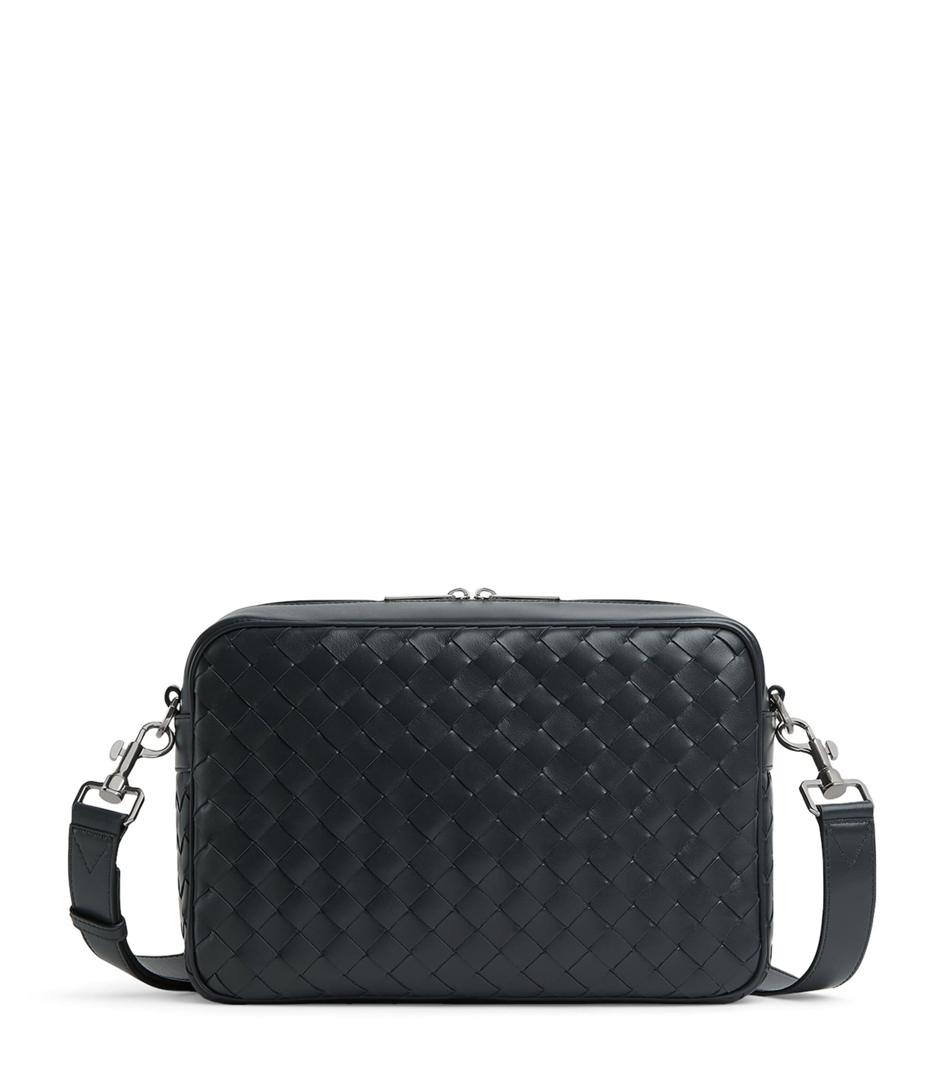 Leather Intrecciato Camera Bag