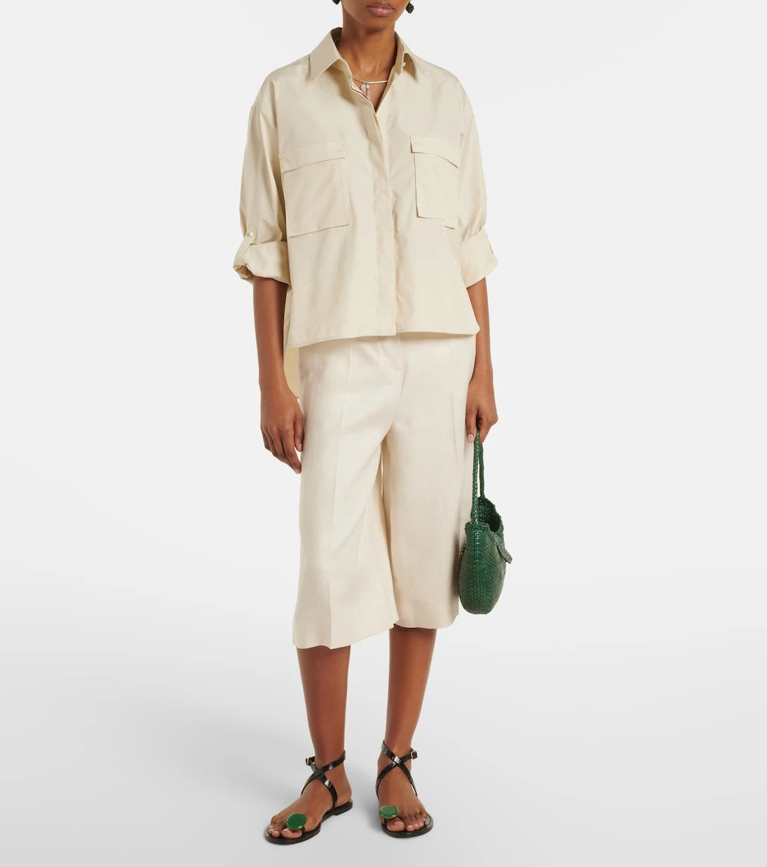 Max Mara - Tenue cotton poplin shirt