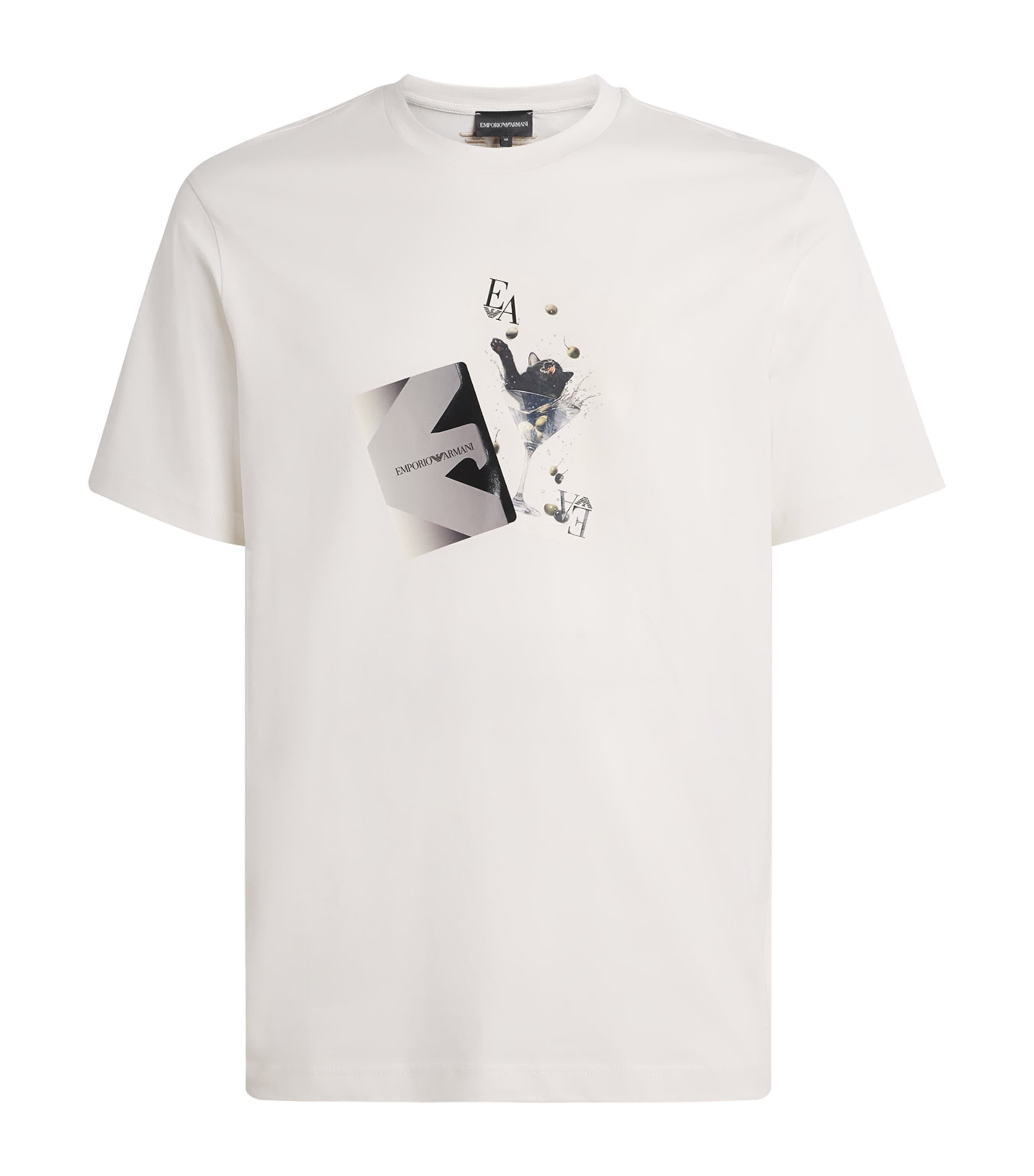 Cotton Card Print T-Shirt