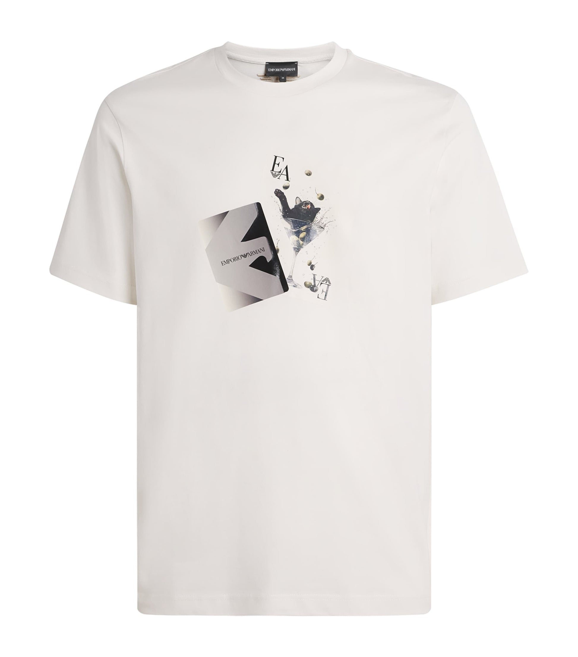 Cotton Card Print T-Shirt