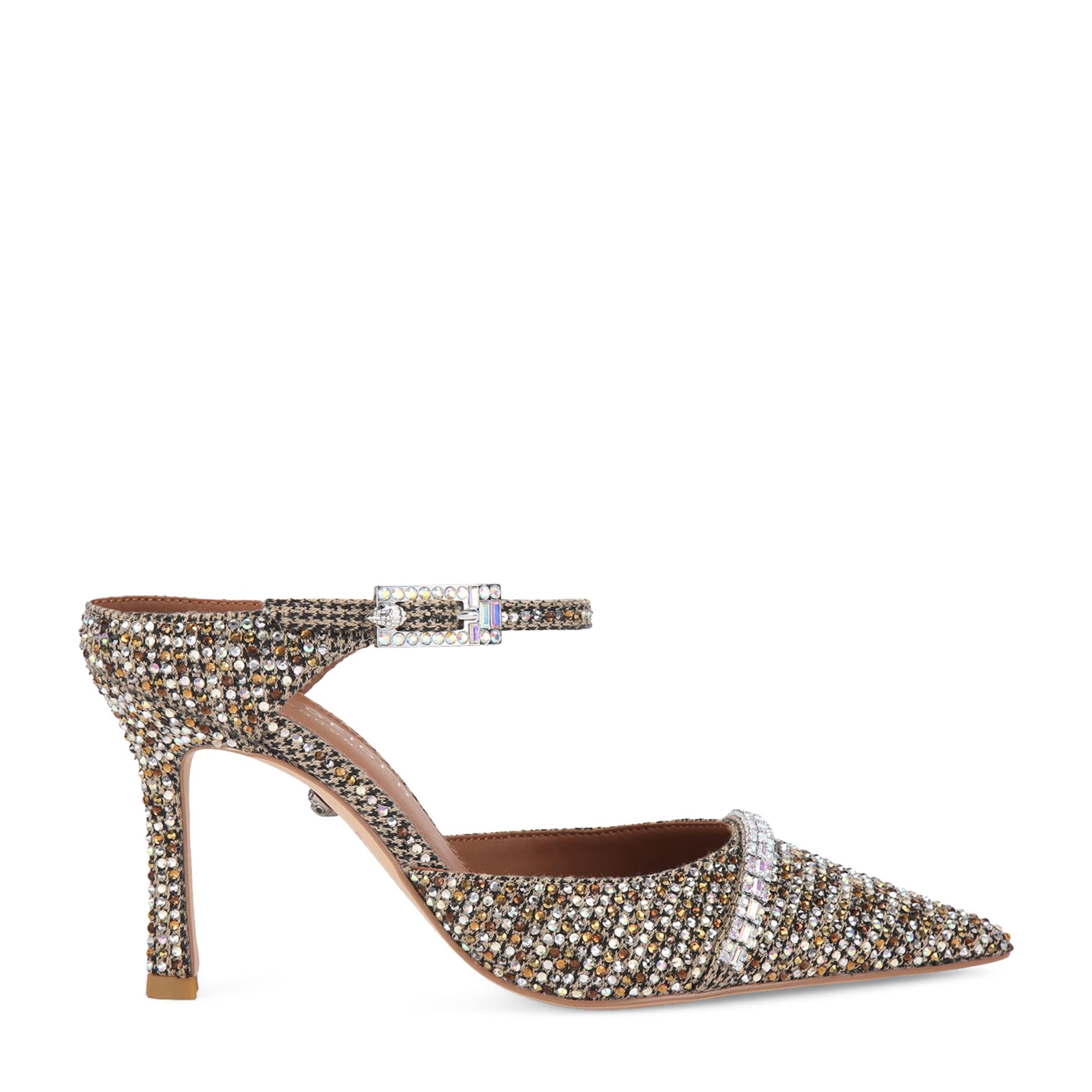 Embellished Strass Point Mules 90