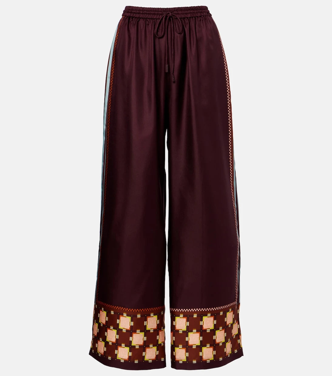 Alémais - Wilson silk twill wide-leg pants
