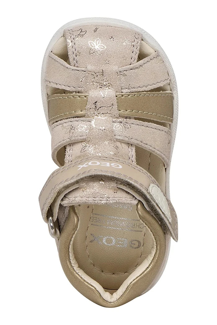 Geox kids' leather sandals SANDAL MACCHIA