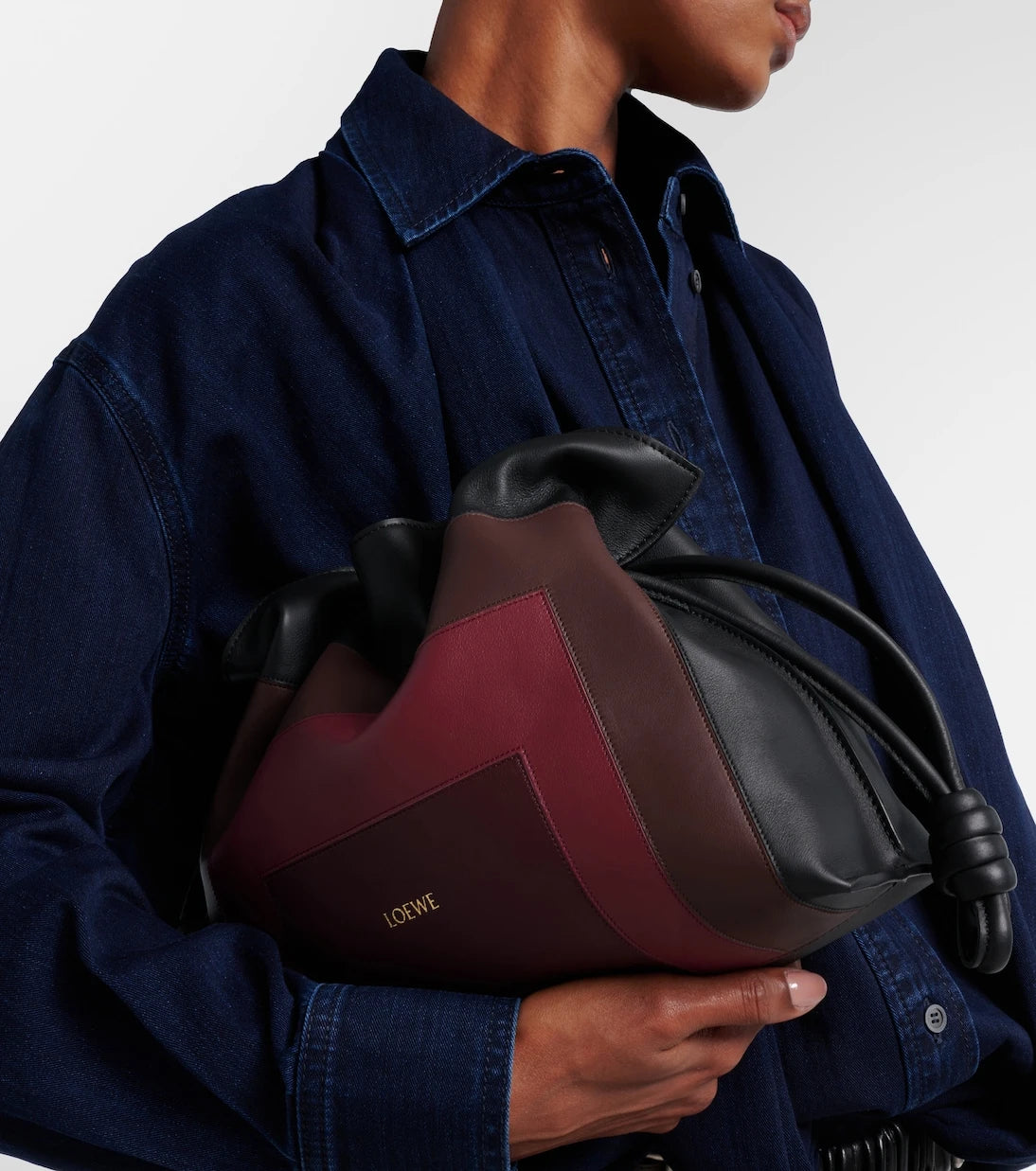 Loewe - Flamenco Medium leather clutch