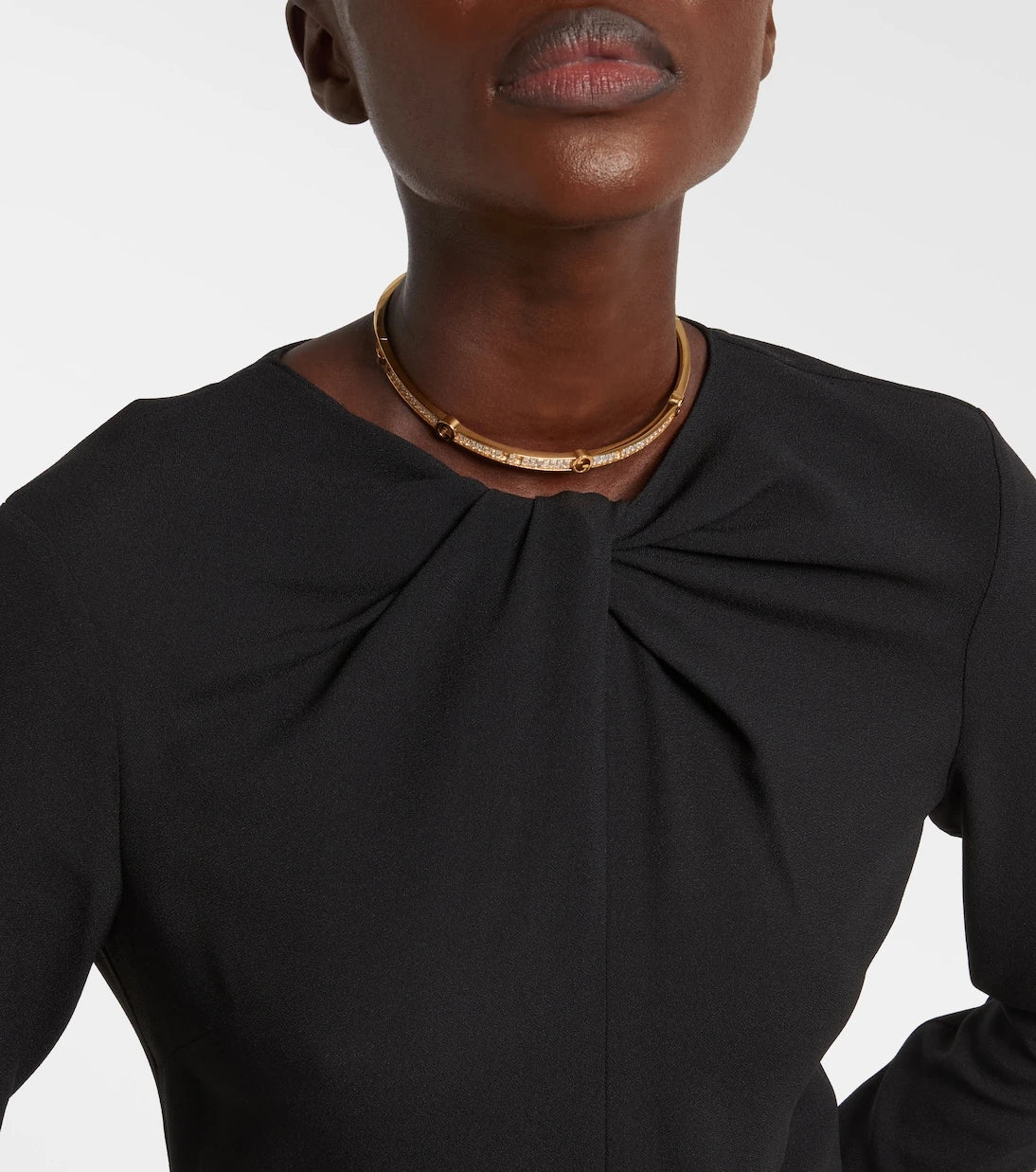 Gucci - Gucci Blondie embellished gold-plated choker