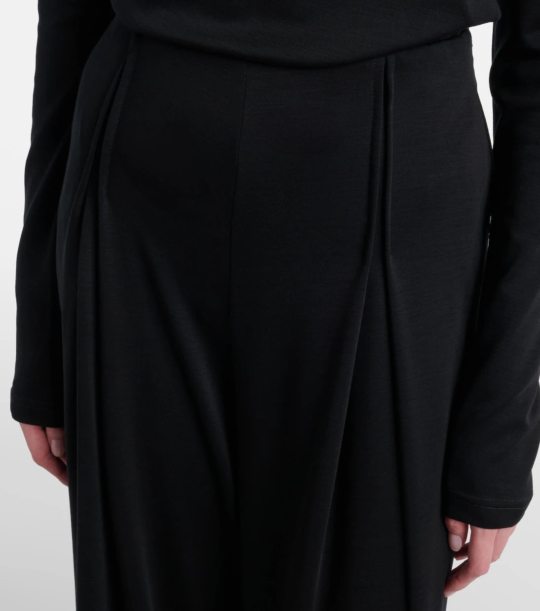 Max Mara - Cocco virgin wool jersey wide-leg pants