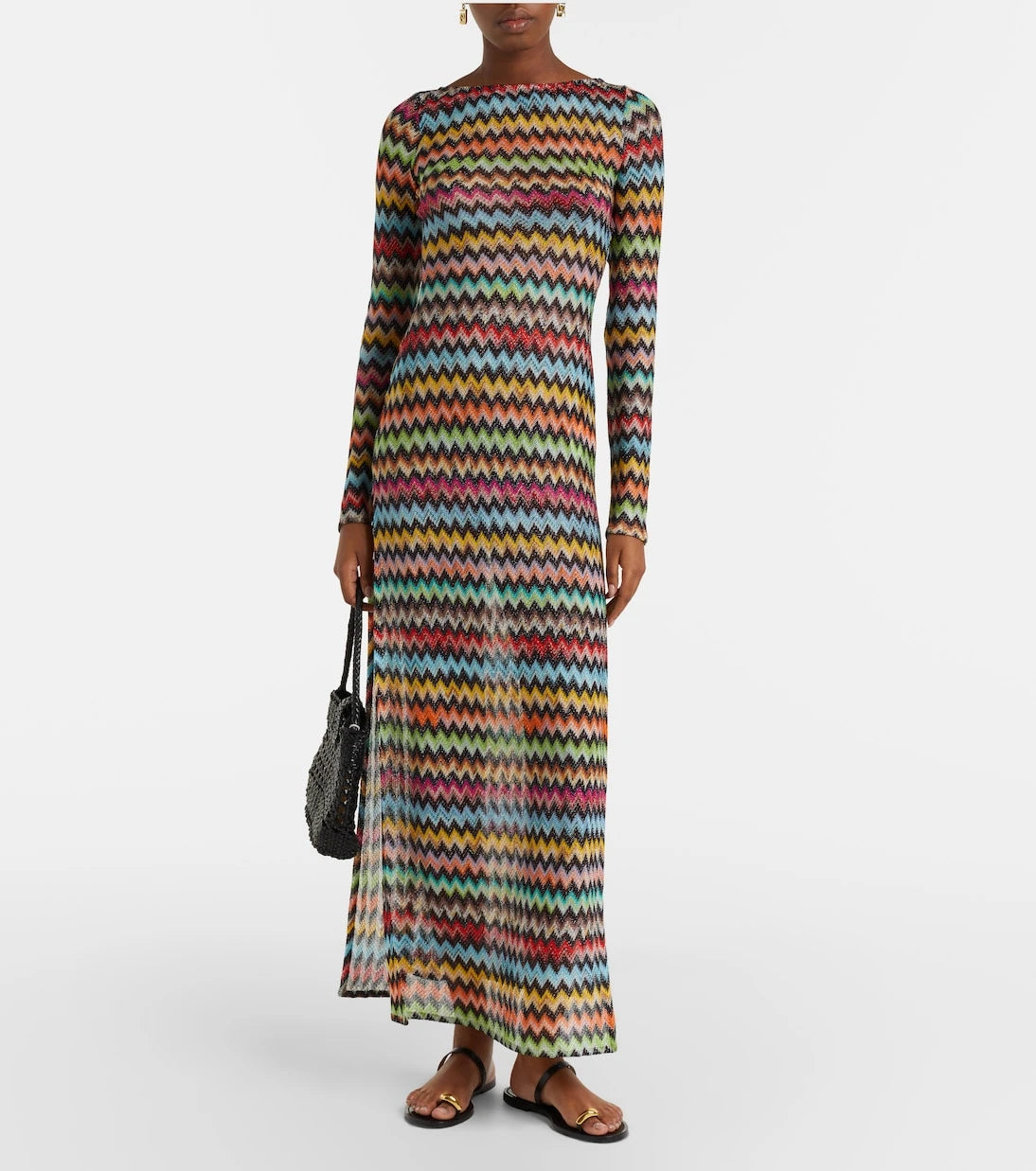 Missoni - Zigzag lamé beach cover-up