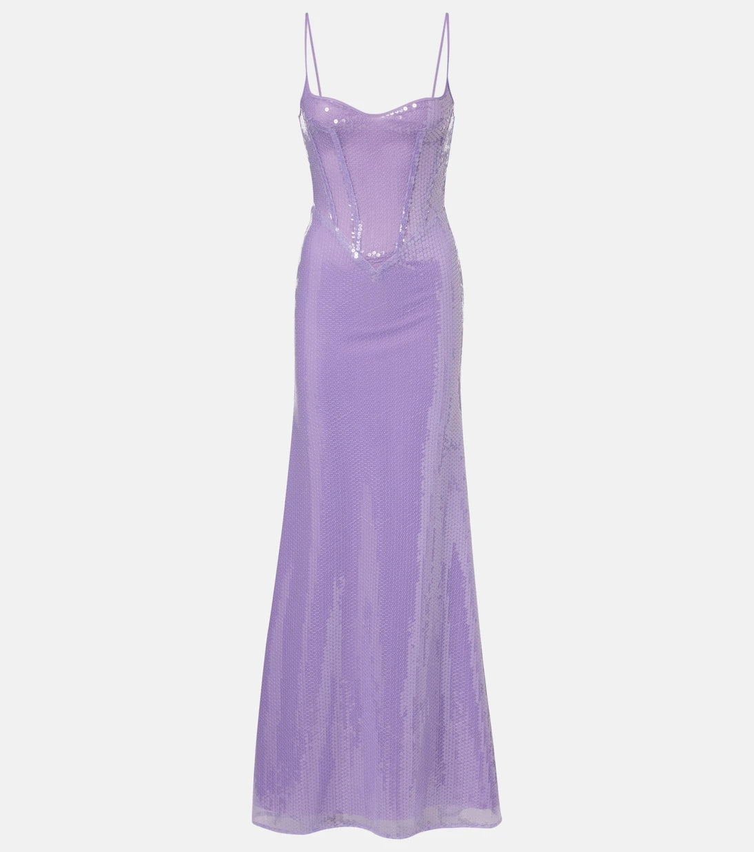 David Koma - Sequined corset gown