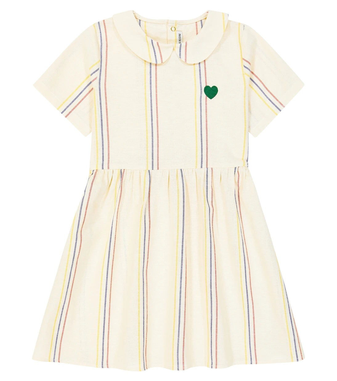 Mini Rodini - Striped cotton and linen dress