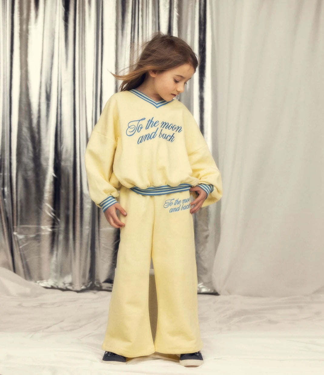 Mini Rodini - To The Moon cotton jersey sweatpants