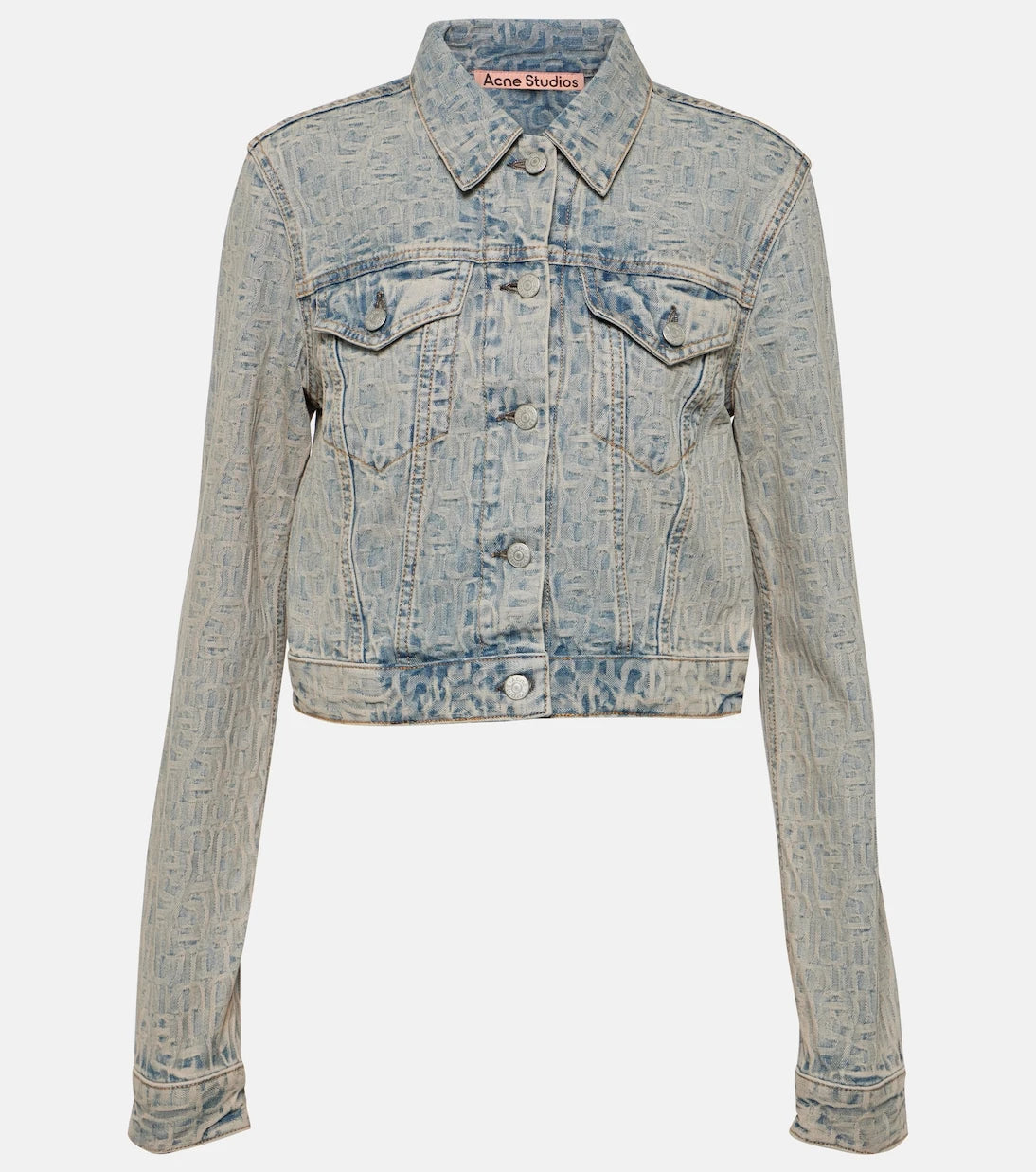 Acne Studios - Cropped jacquard denim jacket