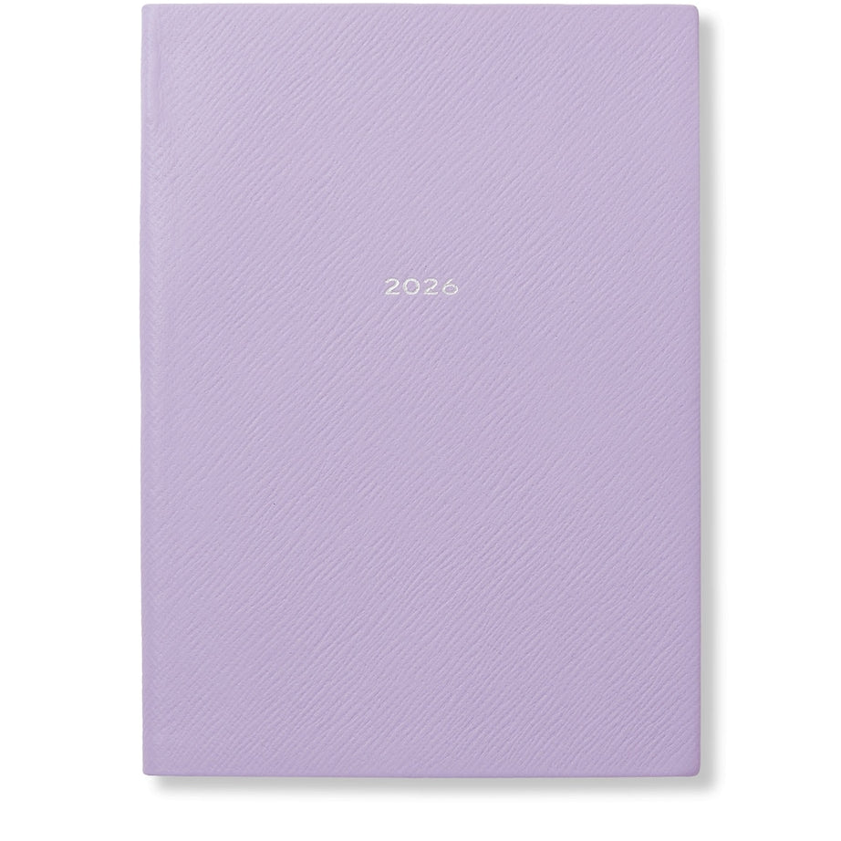 Leather Soho A5 2026 Diary LILAC