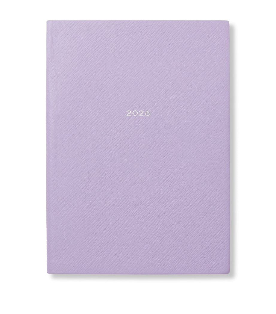 Leather Soho A5 2026 Diary LILAC