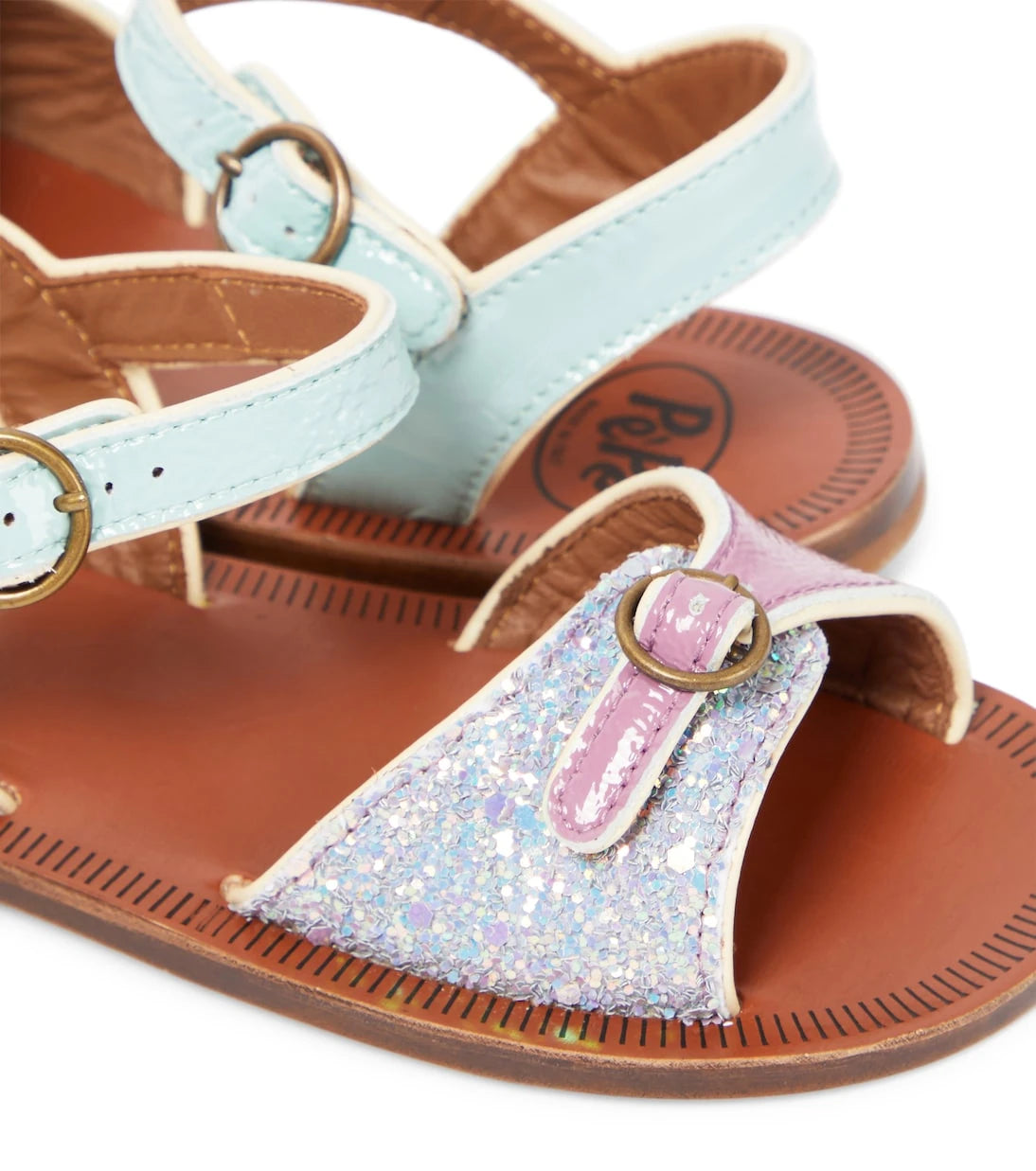 PèPè - Glitter leather sandals