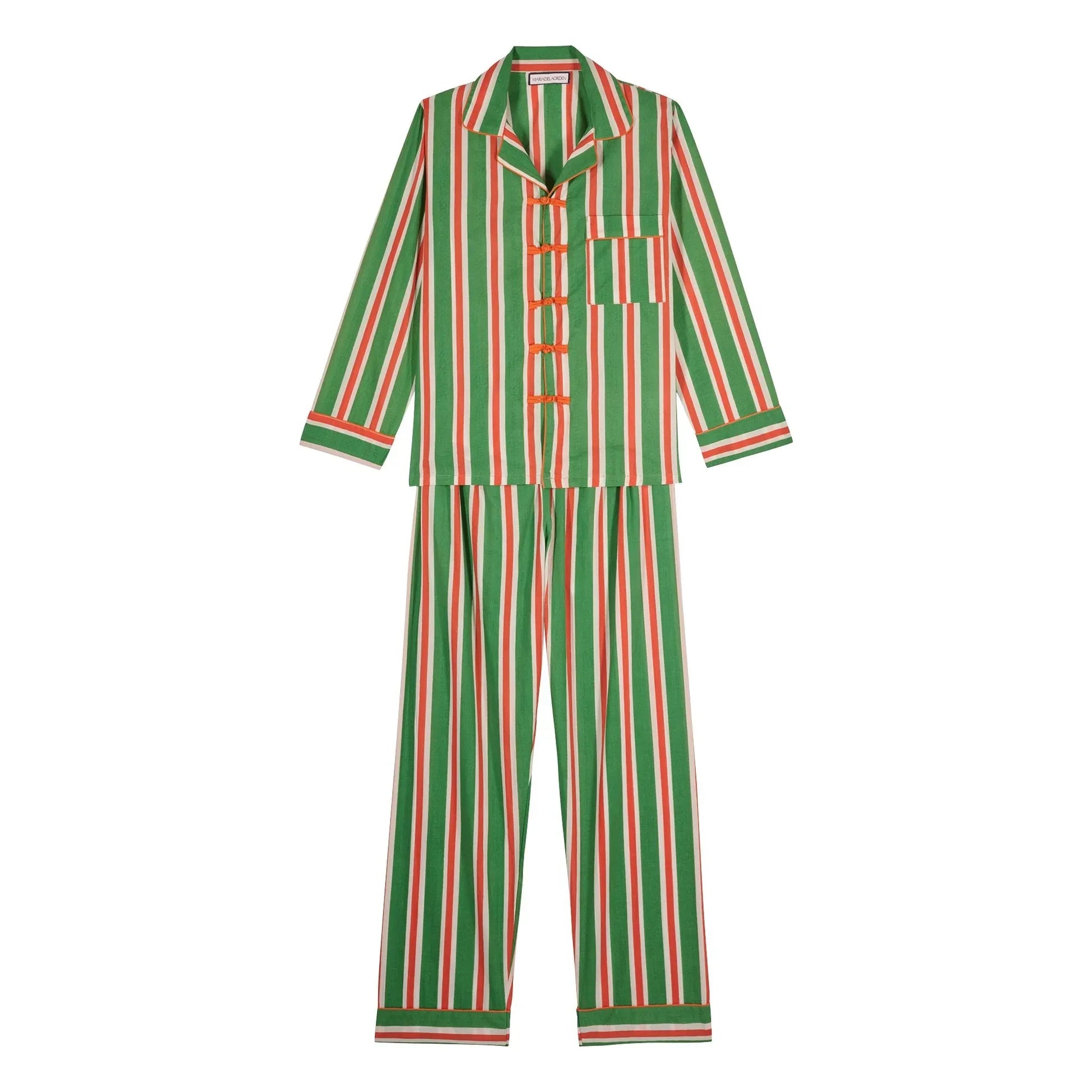 Maria de la Orden - Malo Stripes Pyjamas | Orange