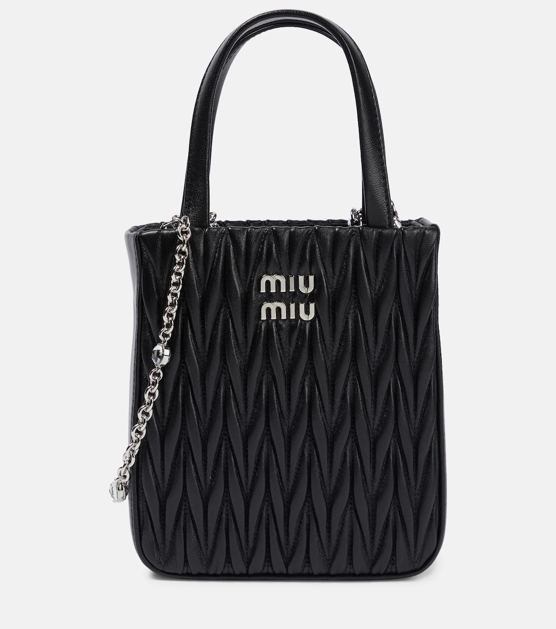 Miu Miu - Matelassé leather tote bag