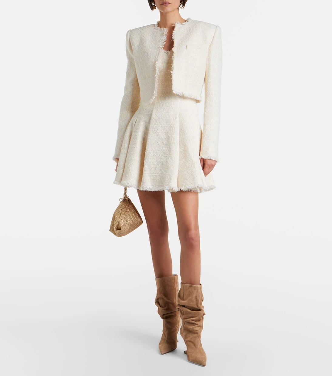 Balmain - Cropped tweed jacket
