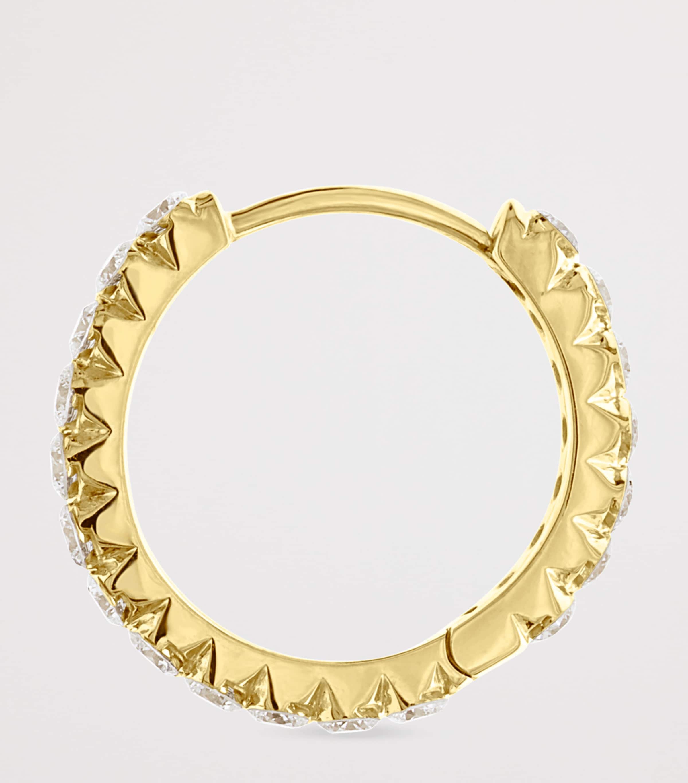 Maria Tash Invisible Set Diamond Eternity Single Hoop Earring (11mm)