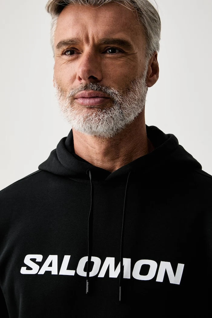 Salomon kapüşonlu erkek pamuklu sweatshirt