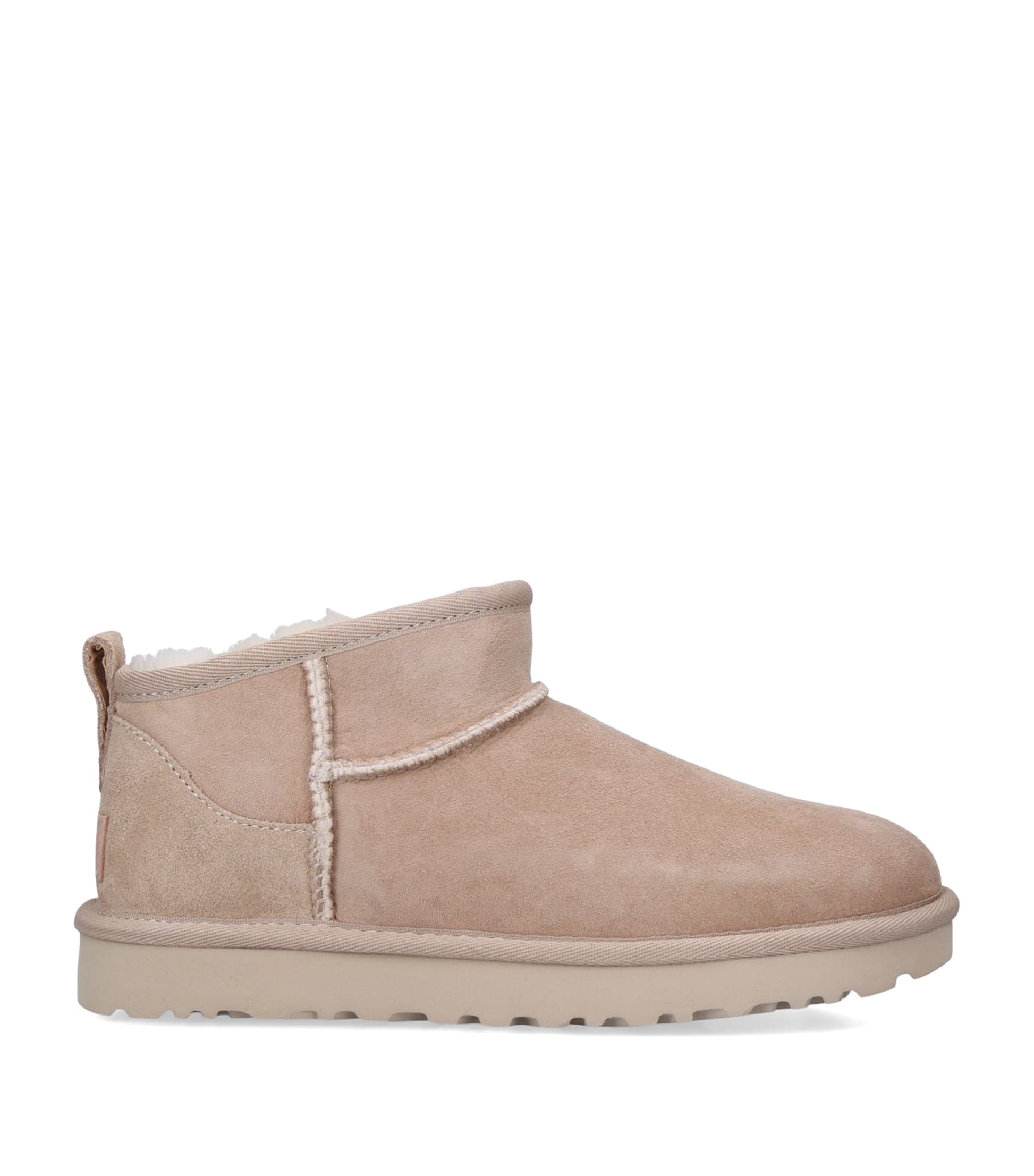UGG Beige Suede Classic Ultra Mini Boots