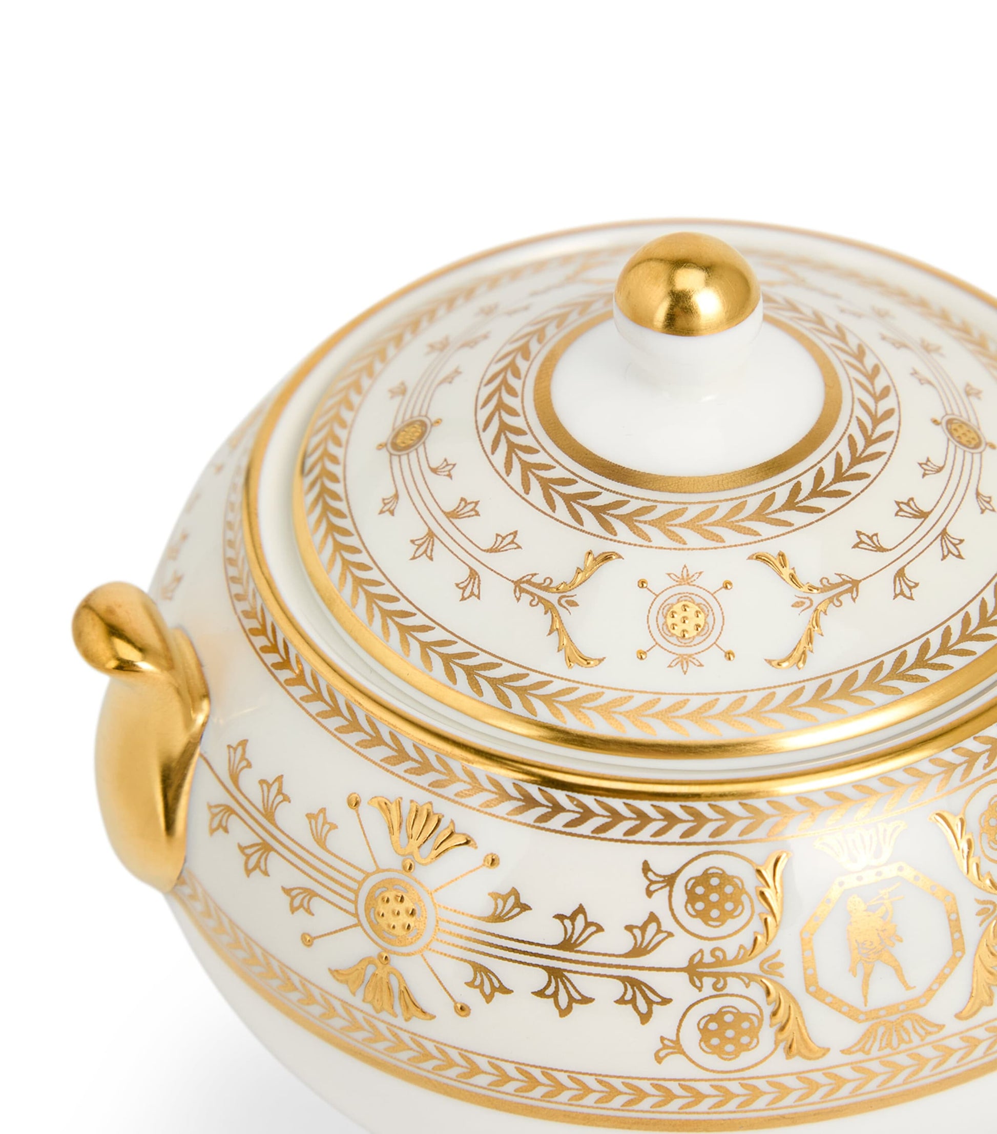 Bone China Bacchus Creamer and Sugar Set