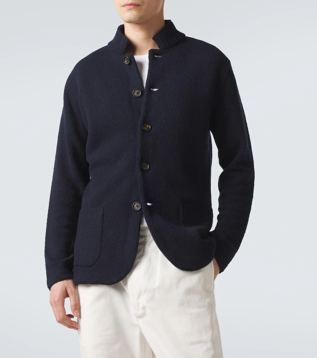 Eleventy - Wool and cashmere-blend cardigan