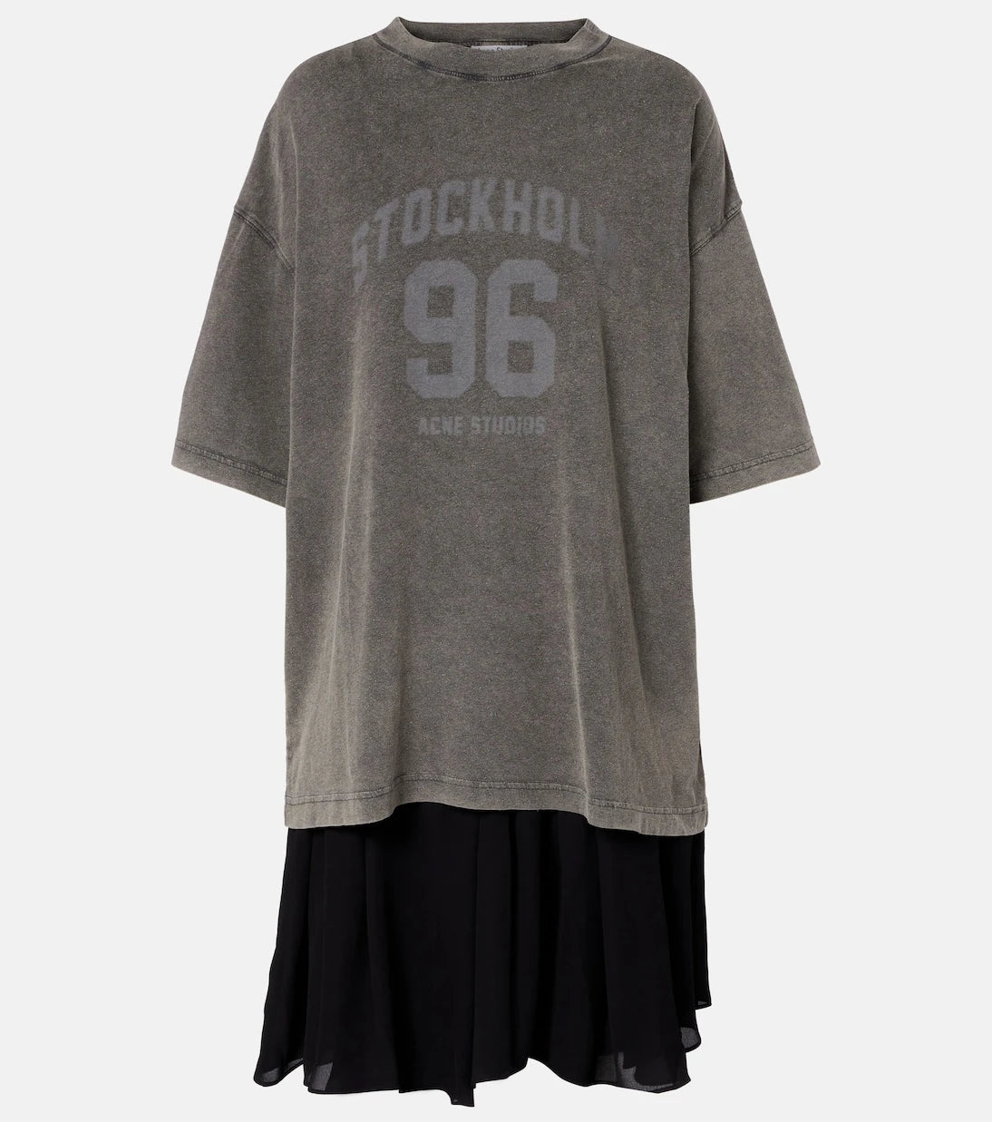 Acne Studios - Ennie logo cotton minidress