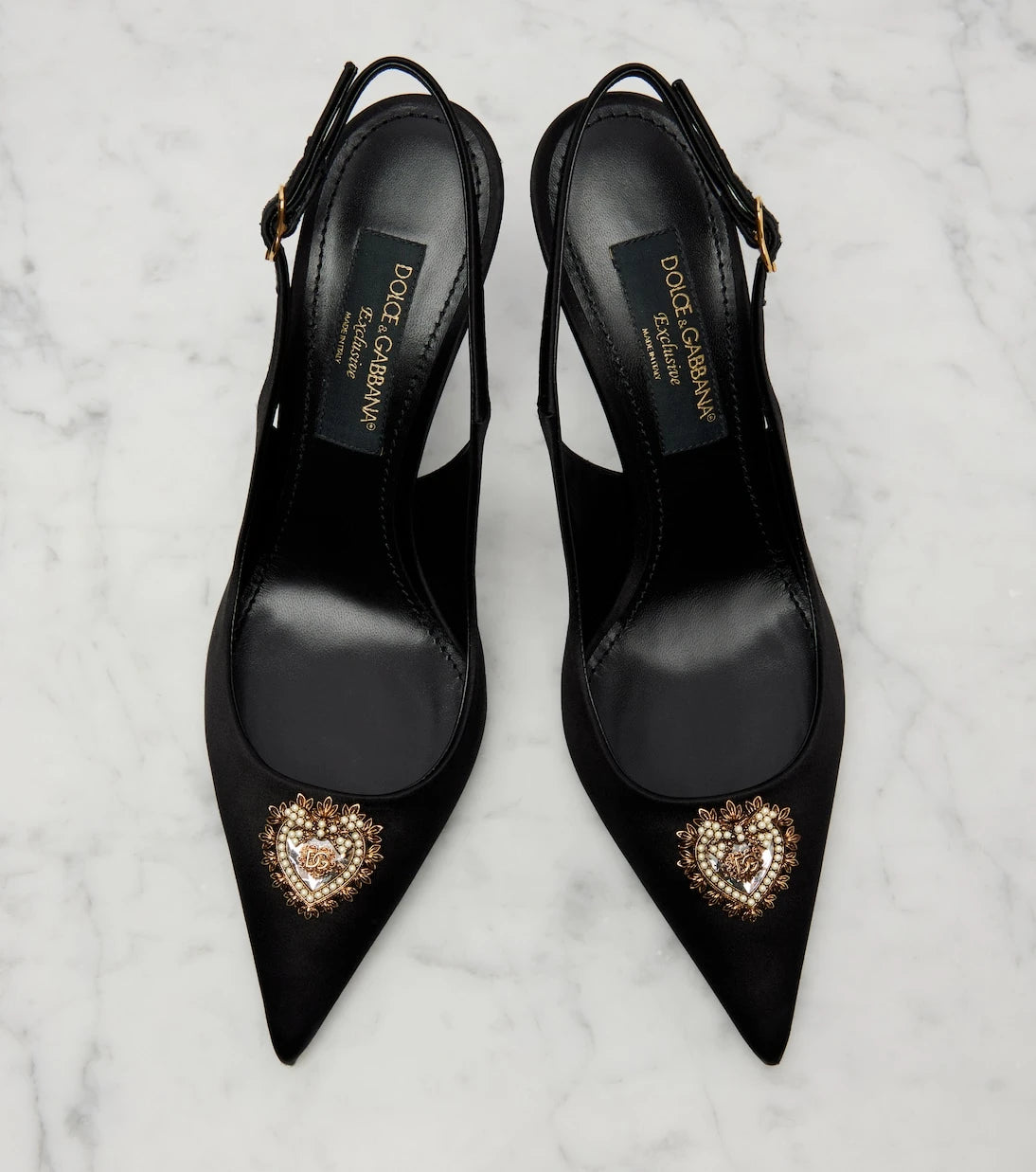 Dolce&Gabbana - حذاء ديفوشن 90 ساتان بنمط Slingback