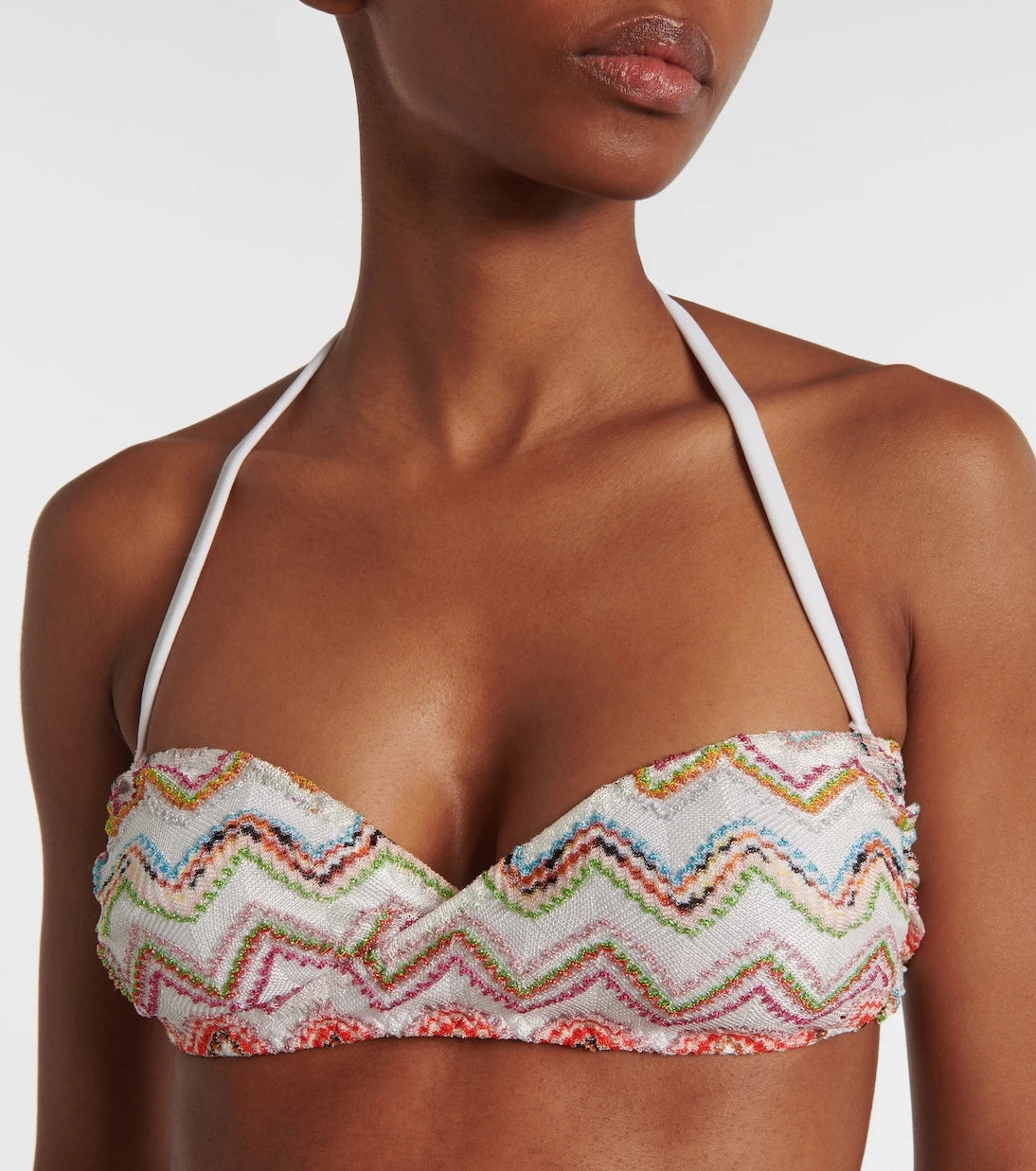 Missoni - بيكيني ميتاليك بنقشة الزيكزاك