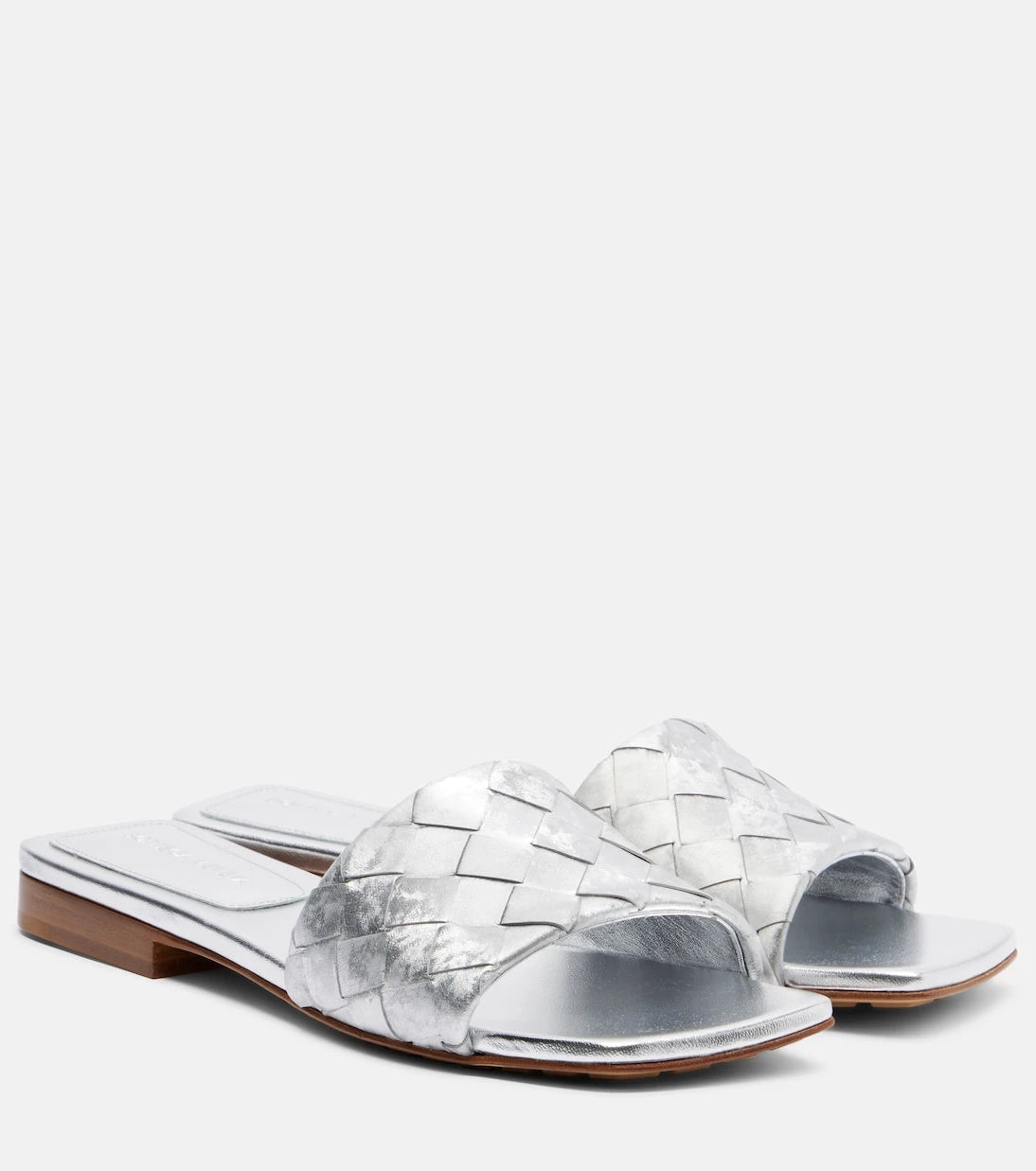 Bottega Veneta - Parco Intrecciato leather mules