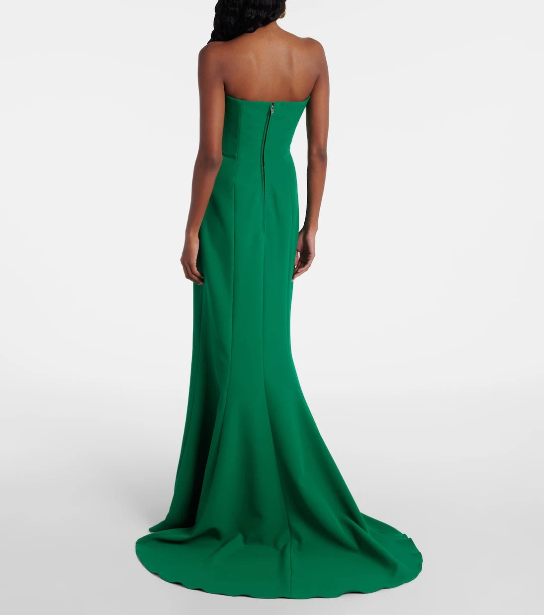 Safiyaa - Angelina strapless crêpe gown