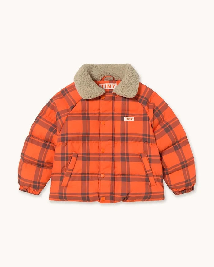 Детско яке Tinycottons CHECK PADDED JACKET