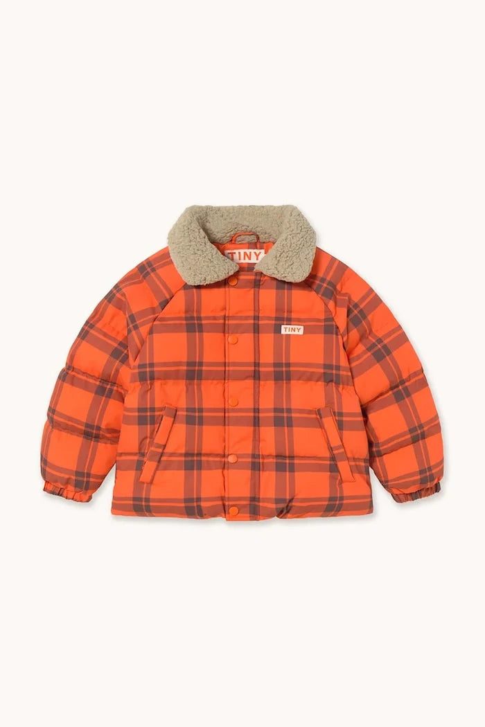 Детско яке Tinycottons CHECK PADDED JACKET