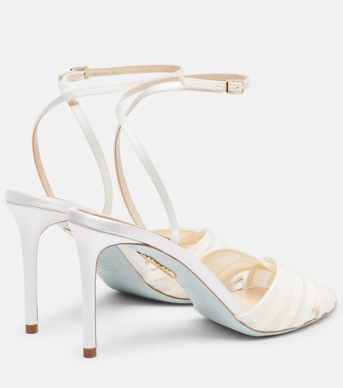 Aquazzura - Voile satin and chiffon sandals