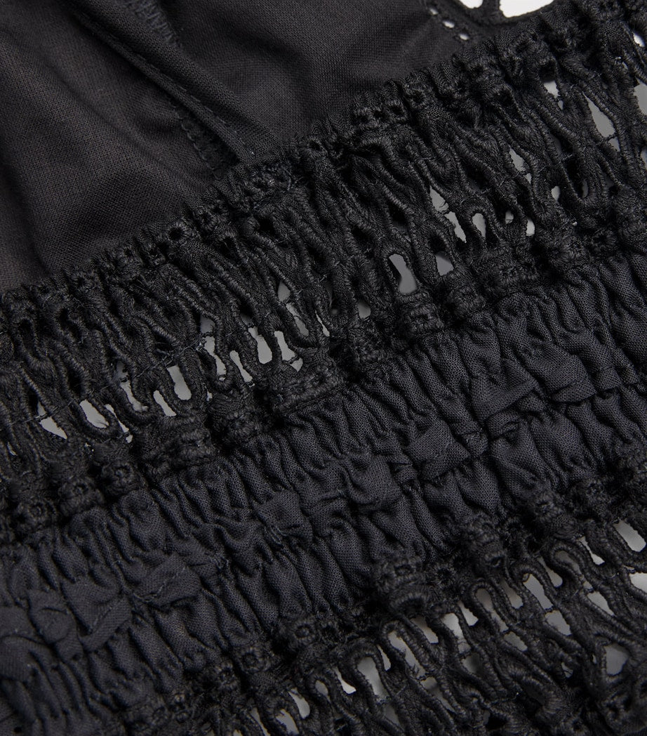 Green Netted Bralette Top