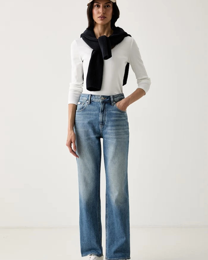 Calvin Klein Jeans straight kadın kot pantolon