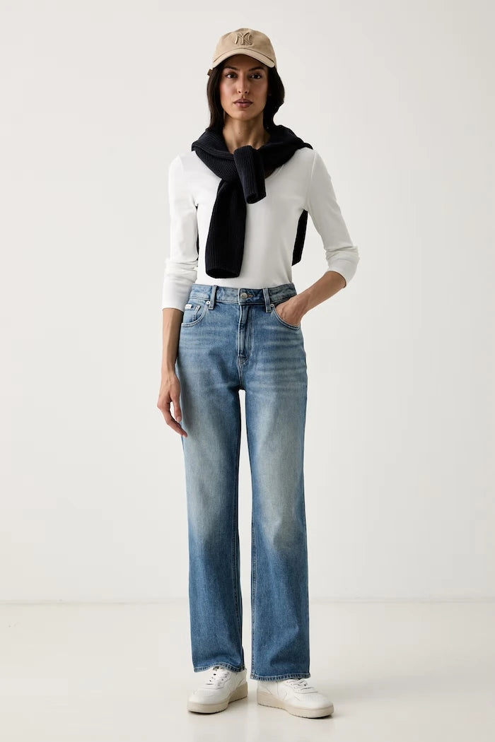 Calvin Klein Jeans straight kadın kot pantolon